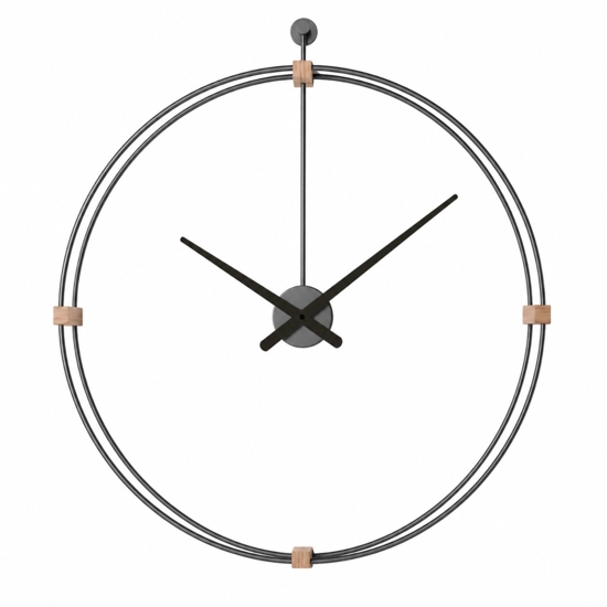 Orologio da parete tridimensionale tortora rotondo 80cm