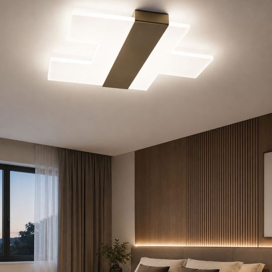 Top light flight plafoniera per camera da letto oro led 40w 3000k 4000k