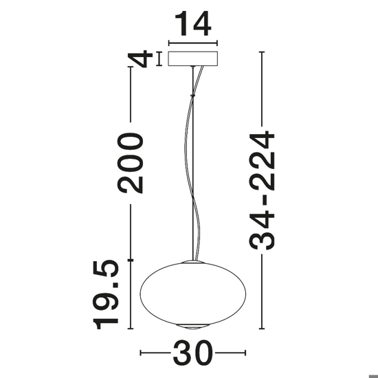 Lampada a sospensione led 12w 3000k dimmerabile sfera di vetro trasparente opale bianco