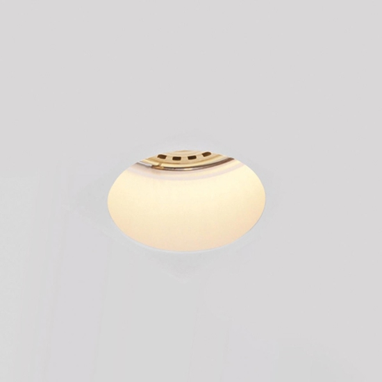 Faretto di gesso rotondo da incasso a soffitto fp