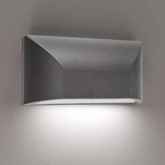 Segnapasso led 3000k 6w da esterno grigio antracite fp