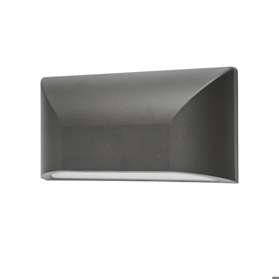 Segnapasso led 3000k 6w da esterno grigio antracite fp