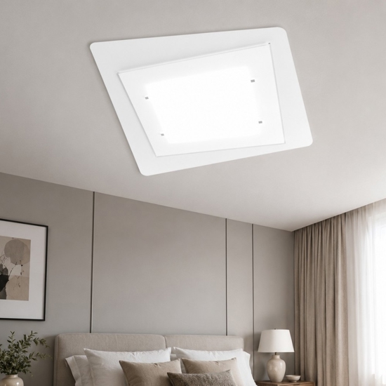Plafoniera moderna per rettangolare camera da letto unusual toplight