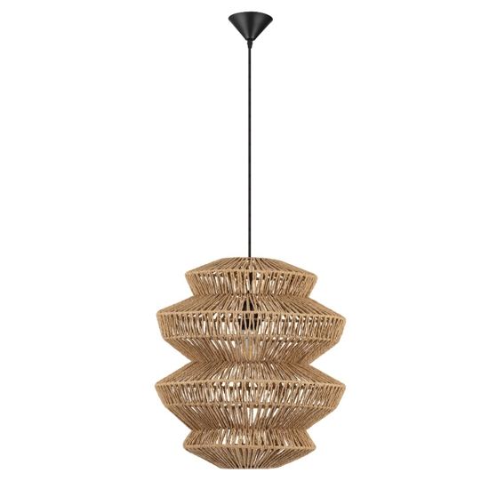 Lampadario rattan naturale intrecciato 40 cm