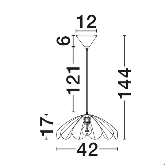 Lampadario di rattan marrone intrecciato per cucina