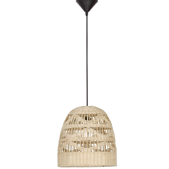 Lampada a sospensione in rattan naturale 30 cm