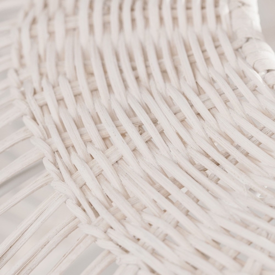 Lampadario di rattan avorio intrecciato 50 cm per camera da letto