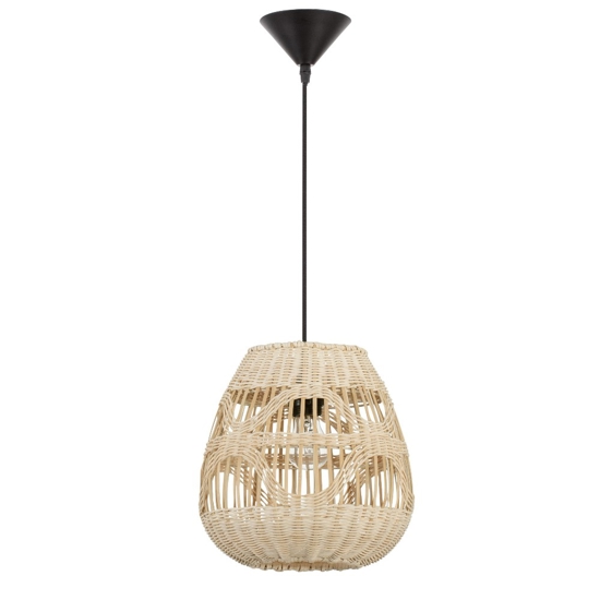 Lampadario di rattan naturale 27 cm a sospensione