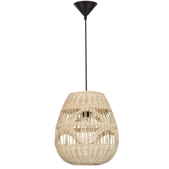 Lampada a sospensione in rattan naturale per cucina