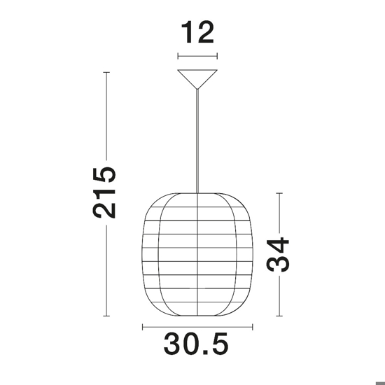 Lampadario pendente in rattan naturale intrecciato 30 cm per cucina