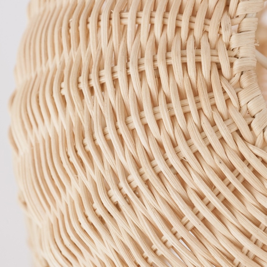 Lampada a sospensione in rattan naturale 24 cm