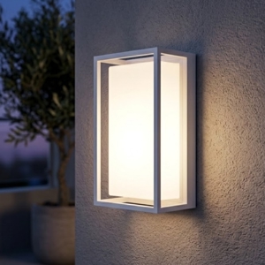Applique per esterno rettangolare isyluce bianca ip65