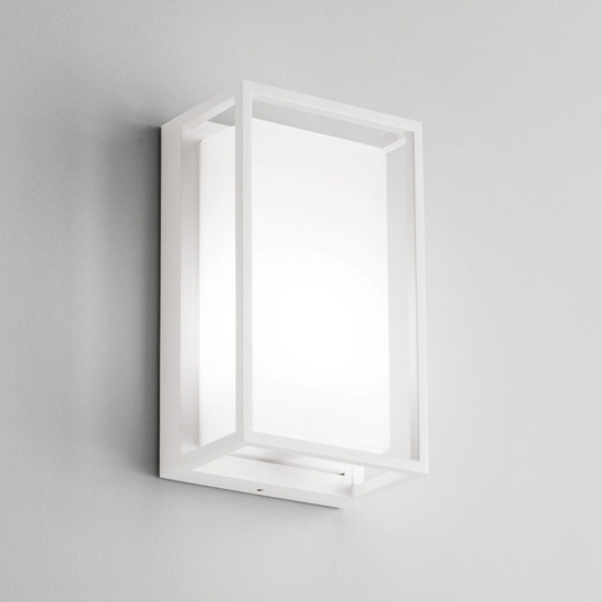 Applique per esterno rettangolare isyluce bianca ip65