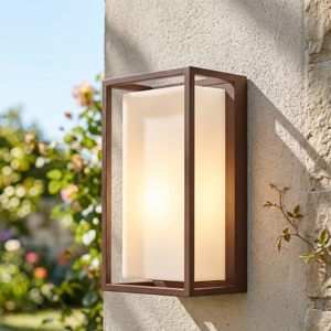 Isyluce applique corten per esterno rettangolare ip65