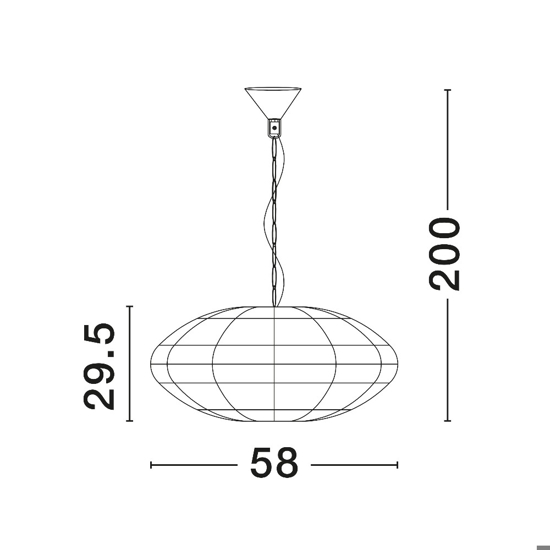 Lampadario di rattan e giacinto essiccato per soggiorno