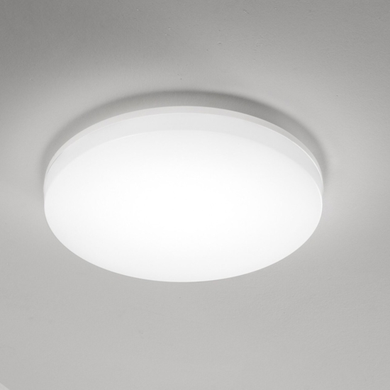 Isyluce plafoniera da bagno moderna rotonda bianca led 50w cct 2700k 3000k 4000k ip54