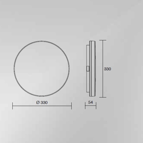 Isyluce plafoniera da bagno moderna rotonda bianca led 50w cct 2700k 3000k 4000k ip54