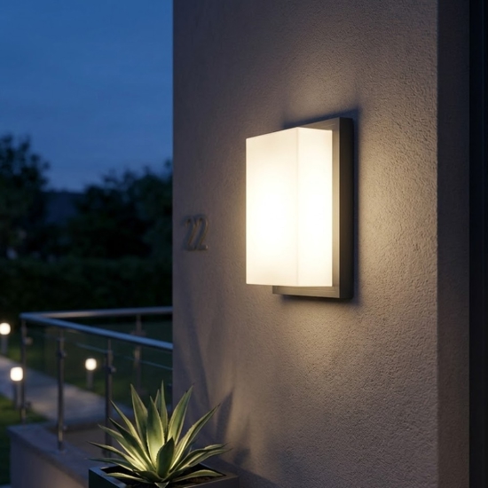 Applique da esterno antracite moderna isyluce ip65