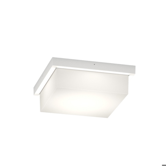 Top light plafoniera per esterno miami bianca quadrata