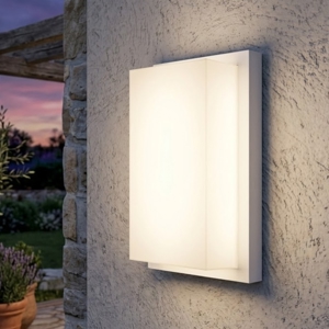 Applique da esterno top light miami bianca moderna ip54