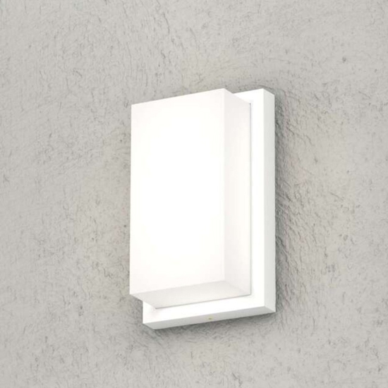 Applique da esterno top light miami bianca moderna ip54