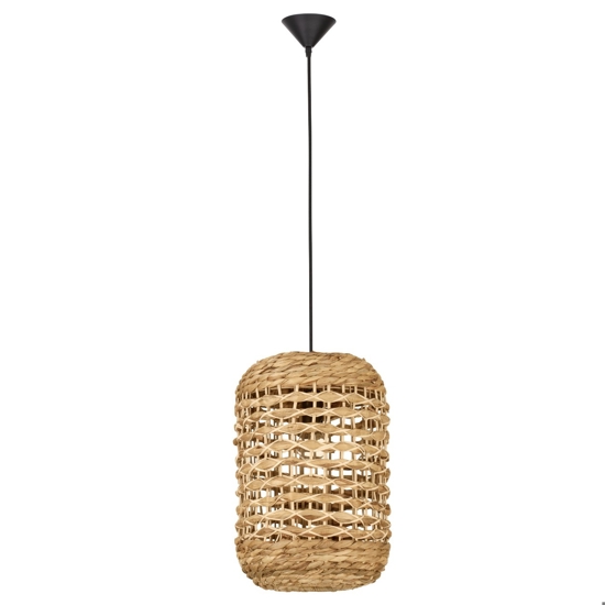 Lampada a sospensione in rattan per soggiorno