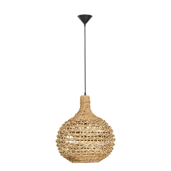 Lampadario di rattan per sala da pranzo
