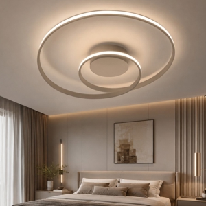 Plafoniera led 3000k 4000k spirale sabbia circuit vivida international