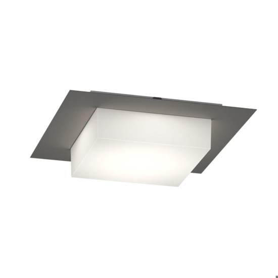Top light miami plafoniera da esterno quadrata antracite moderna