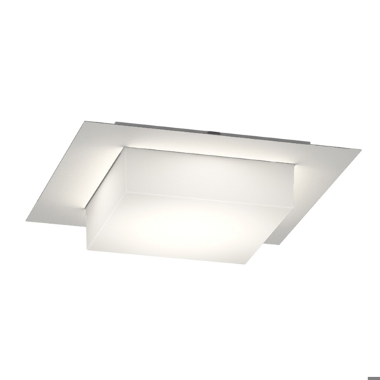 Plafoniera quadrata per esterno balcone grigia miami top light