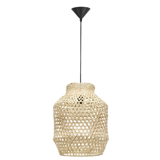 Lampadario di rattan naturale per camera da letto