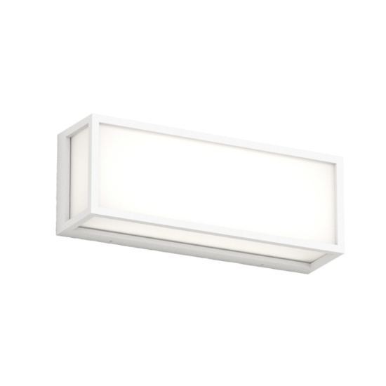 Top light osaka applique rettangolare per esterno moderna bianca