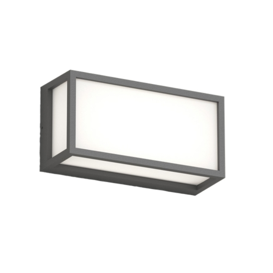 Applique rettangolare per esterni osaka top light antracite ip54