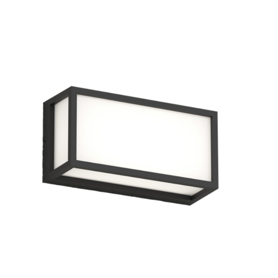 Top light osaka applique da esterno rettangolare nera moderna