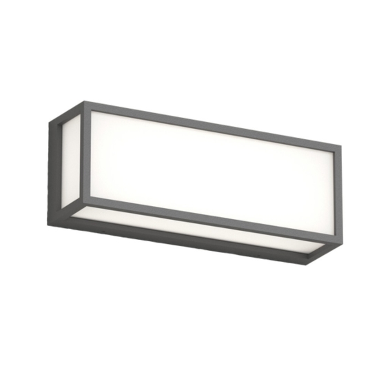 Top light applique da esterno osaka antracite rettangolare moderna