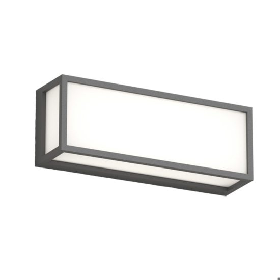 Top light applique da esterno osaka antracite rettangolare moderna