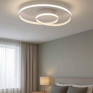 Vivida circuit plafoniera led 3000k 4000k dimmerabile design moderno bianca