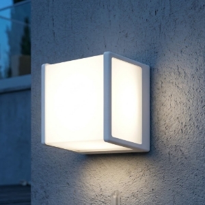 Top light applique da esterno moderna dubai bianca ip54