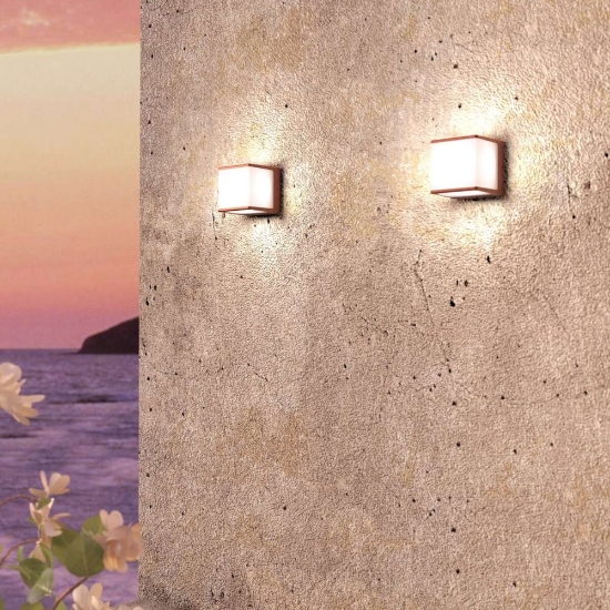 Applique corten per esterno balcone moderna top light dubai