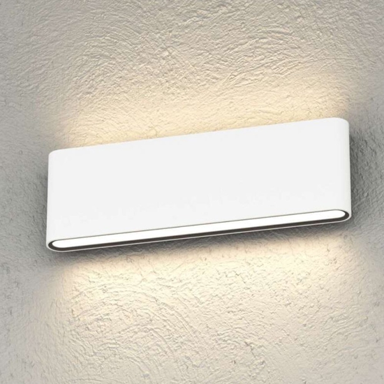 Top light applique da esterno lima bianca led biemissione 20w cct