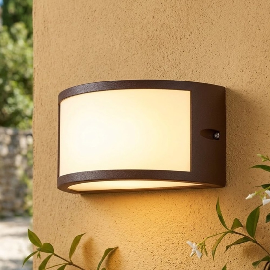 Top light applique cairo corten per esterno moderna ip54