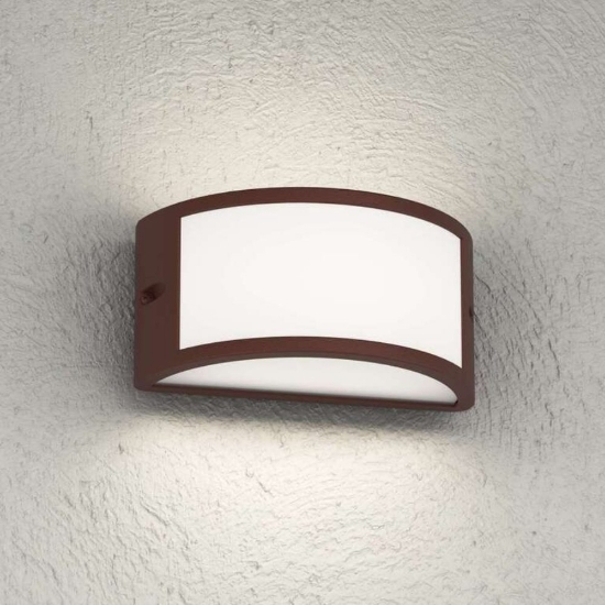 Top light applique cairo corten per esterno moderna ip54
