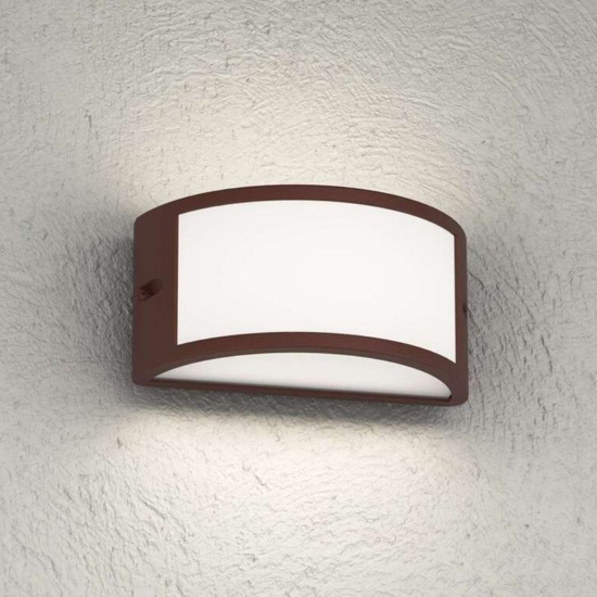 Top light applique cairo corten per esterno moderna ip54