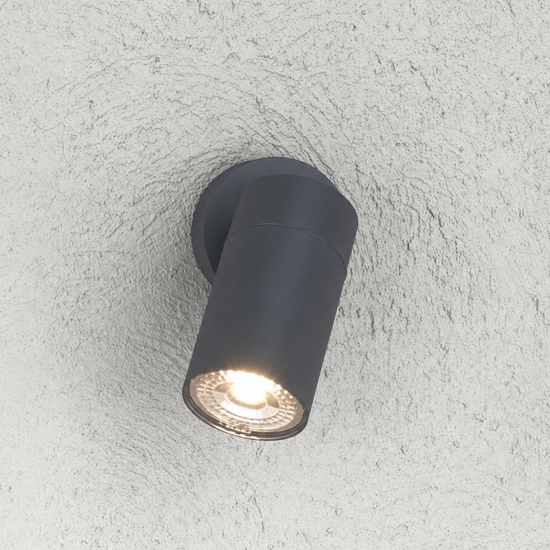 Top light oslo faretto da esterno antracite luce orientabile ip65