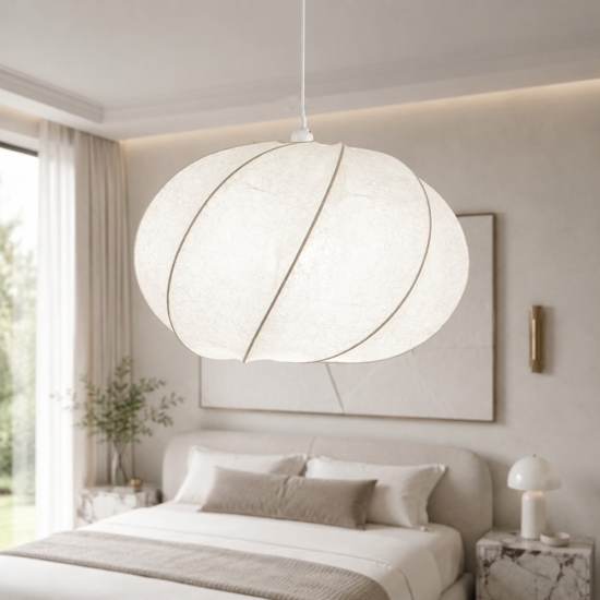 Lampadario di viscosa sabbia design moderno per camera da letto