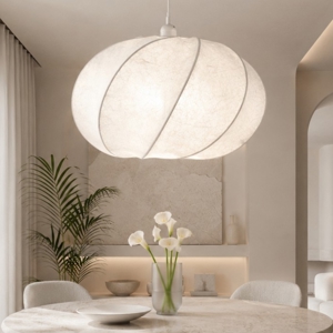Lampadario a sospensione di viscosa sabbia moderno per soggiorno