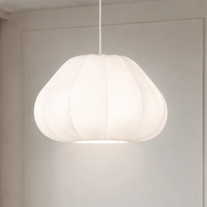 Lampadario a sospensione design moderno di viscosa bianca