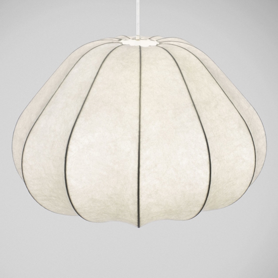 Lampadario a sospensione design moderno di viscosa bianca