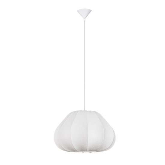 Lampadario a sospensione design moderno di viscosa bianca