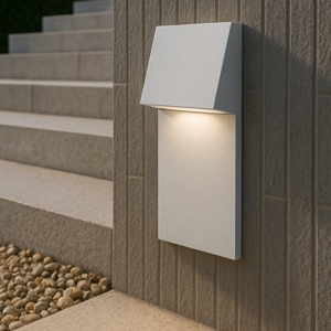 Segnapasso da esterno led 3w 4000k per incasso parete bianco ip65